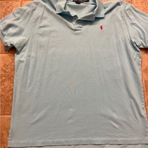 Polo by Ralph Lauren Men's Light Blue Polo Shirt